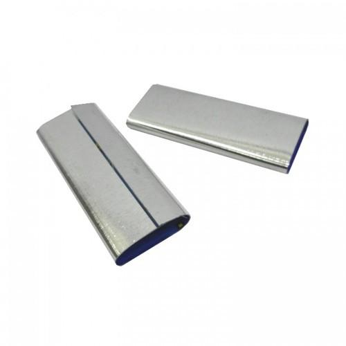 16290-233_image_0.jpg Strapping Clips Packaging Aluminium 19 mm Grey