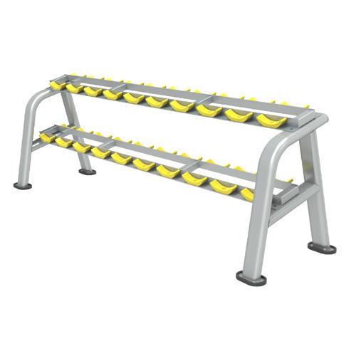 16297-423_image_0.jpg iron master Stainless Steel 2 Tier Dumbbell Rack 5 Pairs