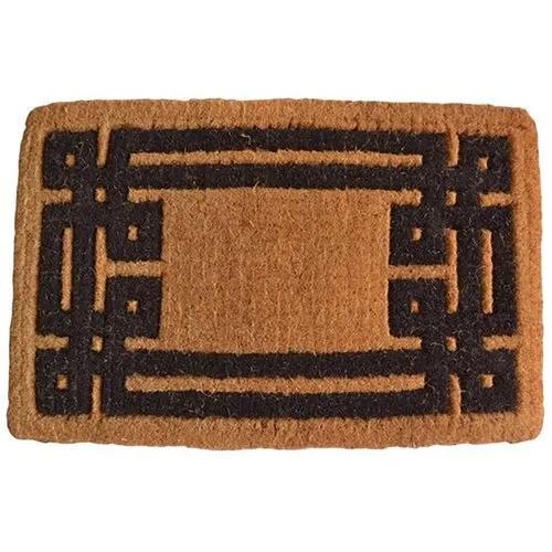 Floor Mats Printed Home Coco Coir 762 x 915 x 10 mm Brown and Black