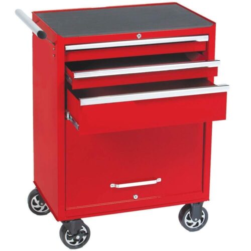 Mahavir 3 Drawer Mild Steel Tool Trolley