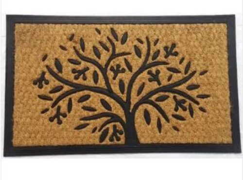 Floor Mats Brush Rubber 40 x 60 cm Brown