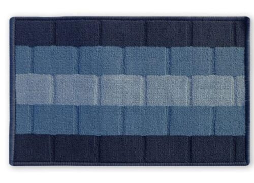 16322-510_image_0.jpg Floor Mats Anti-Slip Polypropylene 38 x 58 cm Blue