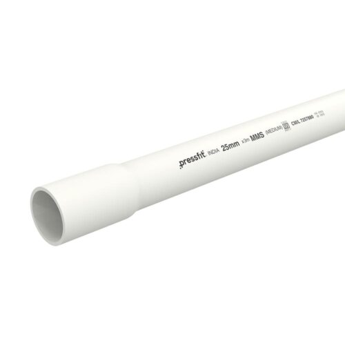16324-1994_image_0.jpg Pressfit PVC Rigid Electrical Conduit 3 m 1.8 mm Industry, Residential, Office