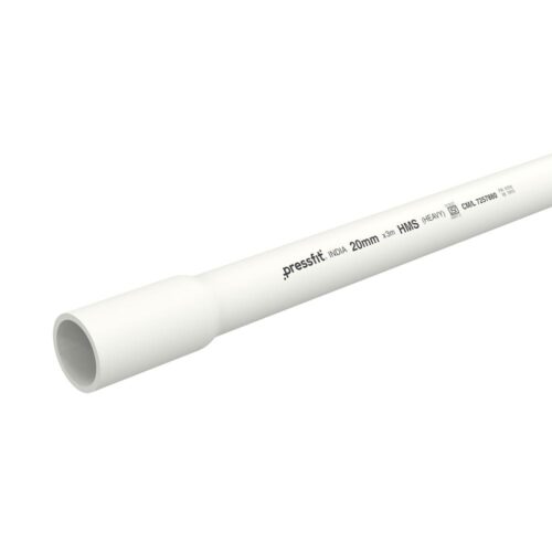 16324-1998_image_0.jpg Pressfit PVC Rigid Electrical Conduit 3 m 2.1 mm Industry, Residential, Office