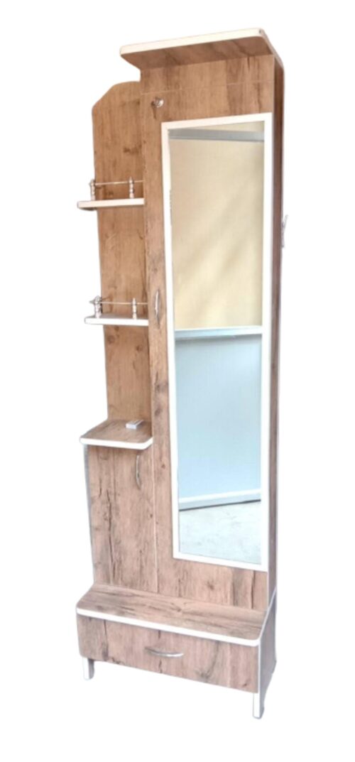 Wooden Modern Dressing Table 20 x 18 x 72 inch Beige