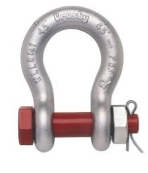 16331-343_image_0.jpg Crosby Grade A Bolt Type Anchor Bow Shackle 5/8 inch 3.25 ton G-2130