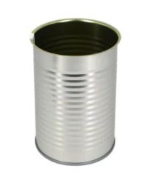 16354-186_image_0.jpg Tin 200 mL Cylindrical Silver Food Storage Cans