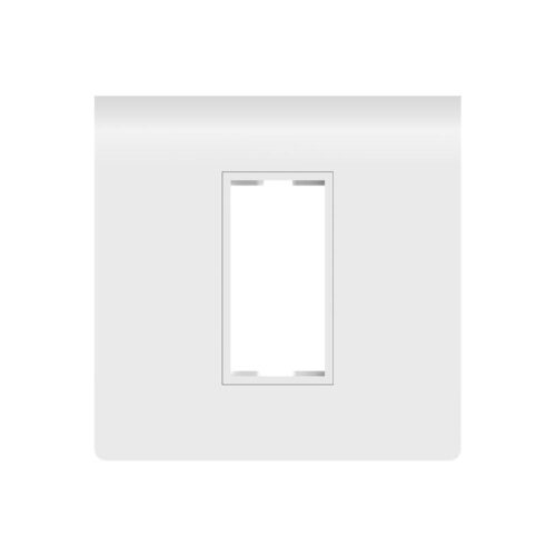 Pressfit 1 Module White Modular Switch Plate Cover