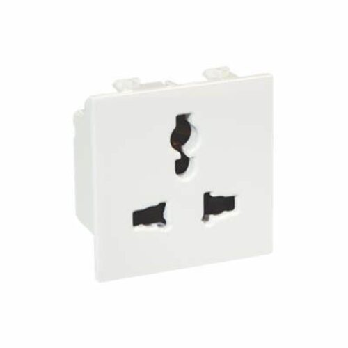 INDOASIAN 10 A White 2 Pin Plug Electrical Sockets