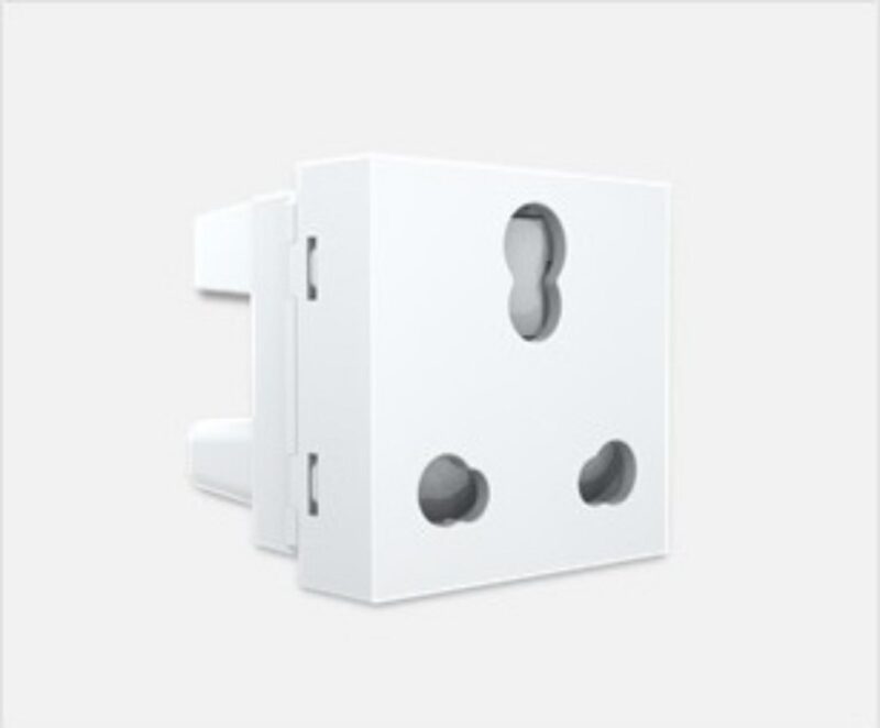 Hager 6 - 10 A White 2 Pin Plug Electrical Sockets