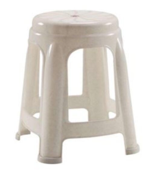 Stools Backless Plastic White