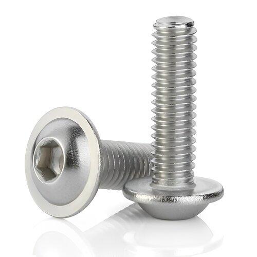 M10 x 100 Button Hex Socket Head Screw 10.9 ISO 9001 Galvanized