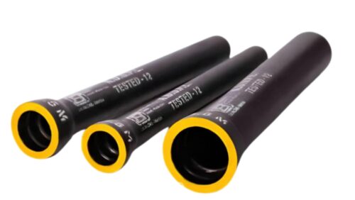 Kapilansh 100 mm Coated CI Pipes 12 m Socket and Spigot