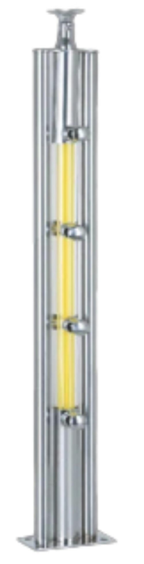 16385-72_image_0.jpg RBR 1.2 m Round Stainless Steel LED Light Baluster 850 mm