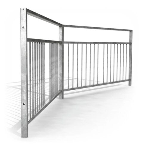 16391-629_image_0.jpg Rudra Mild Steel 2000 x 1000 mm Pedestrian Guardrail IS 4912