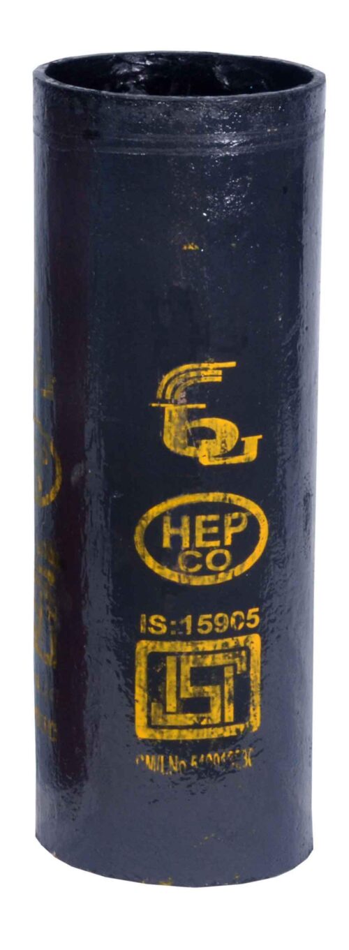 HEPCO 200 mm Hubless CI Pipes 3 m Plain