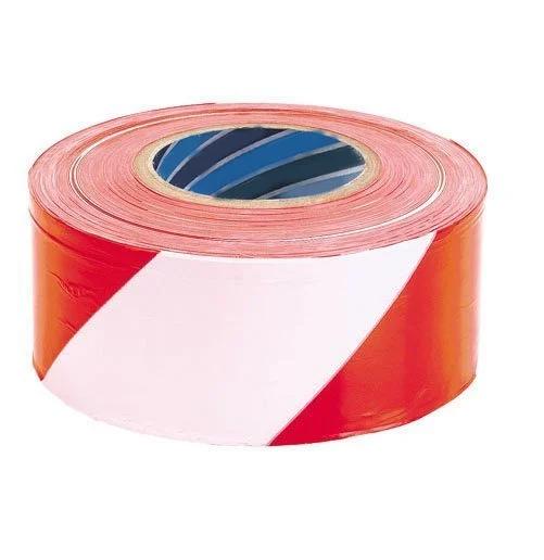 16395-1059_image_0.jpg 3 inch Non Adhesive HDPE Warning Tape 30 micron Orange and White