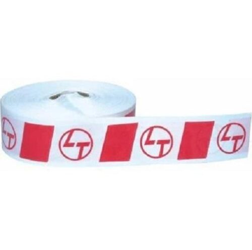 4 inch Non Adhesive Polyethylene Warning Tape 0.1 - 2 mm Red and White
