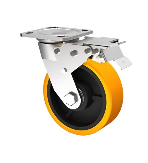 Comfort Castor Brake Polyurethane Caster 200 kg