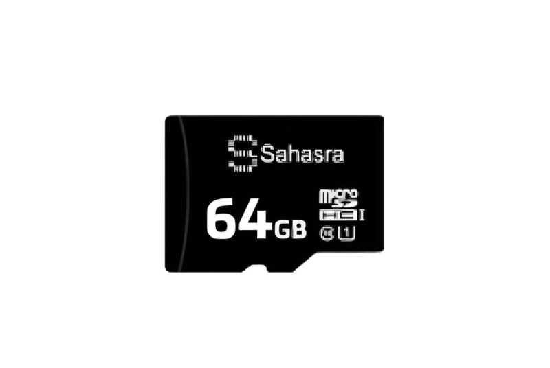 16419-162_image_0.jpg Sahasra HCI 64 GB Micro SD Memory Card Class 10