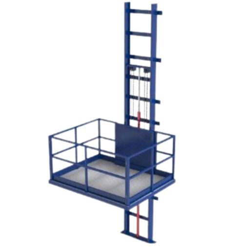 16422-2445_image_0.jpg Cones Mild Steel 10 ft Hydraulic Goods Lift 1 ton