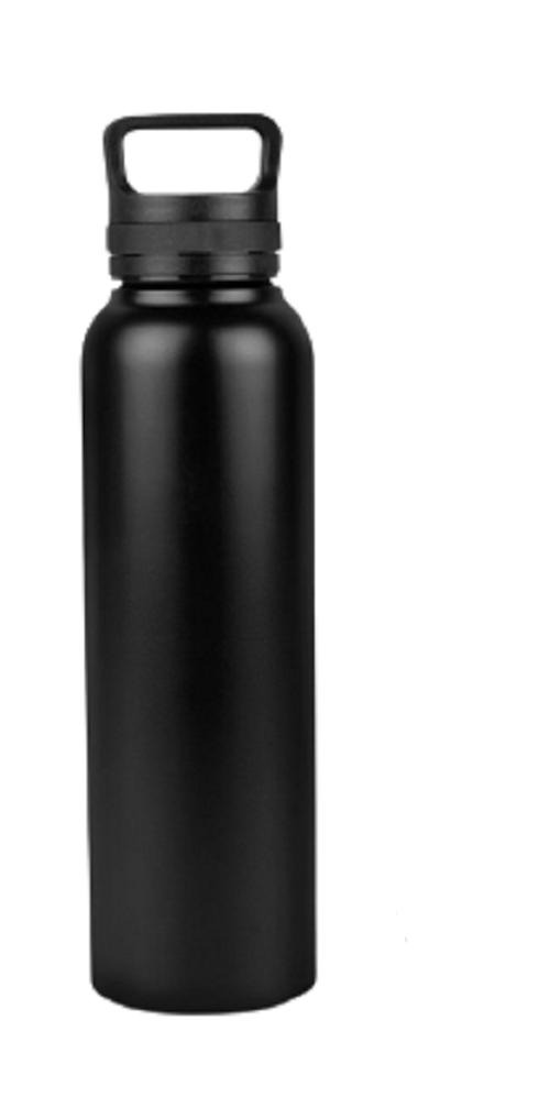 16423-63_image_0.jpg 1 L Stainless Steel Black Flask Bottle