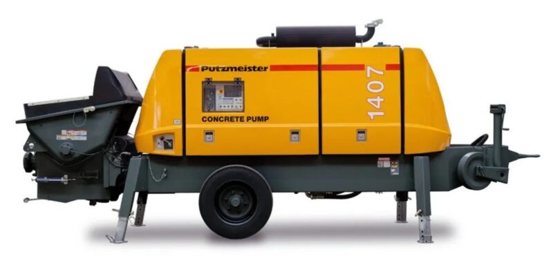 16430-434_image_0.jpg Putzmeister 1407 D Trolley Mounted Concrete Pump 45 CMH