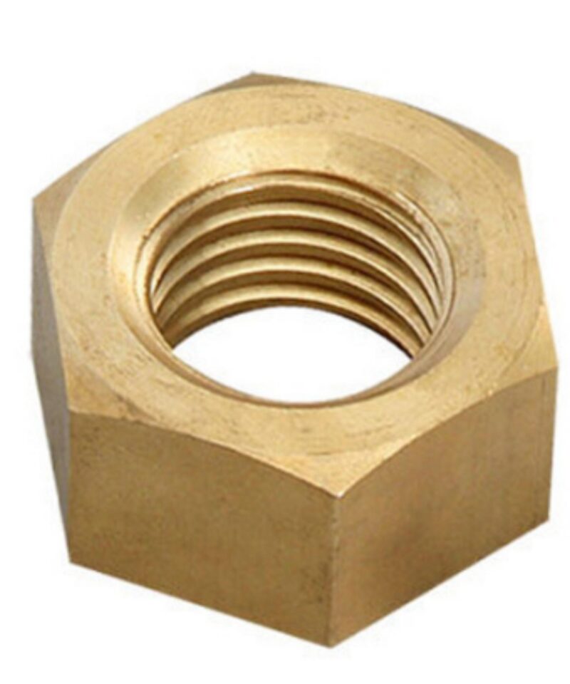Arpit M10 Hexagon Head Nuts Brass 8 Polished IS 1363