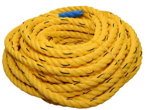 Polypropylene Braided 12 mm Ropes Yellow