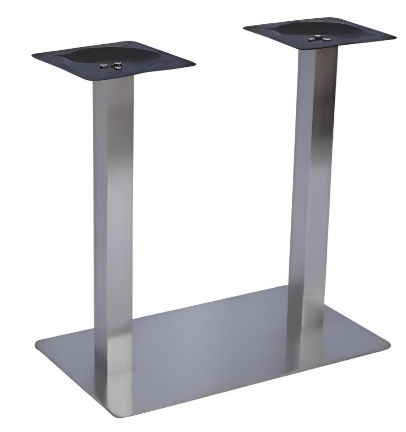 16530-4646_image_0.jpg Dureja Stainless Steel 400 x 170 mm Polished Table Legs