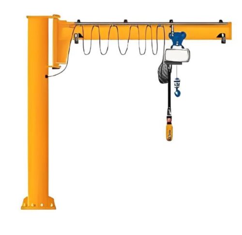 16547-156_image_0.jpg Mox 12 ton Motorized Floor, Pillar Mounted Jib Crane MOX051