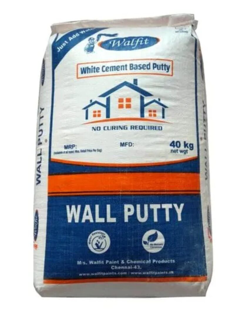 Walfit Paints Water Resistant Wall Putty 40 kg