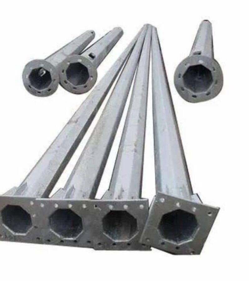 10 m Mild Steel Octagonal Poles