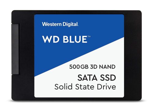 16612-476_image_0.jpg Western Digital WDS500G2B0A 500 GB Internal SSD Hard Drive Serial ATA-300 Blue