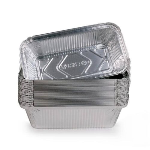 Aluminium Foil Disposable Bowls 20.9 x 22.8 x 11.6 cm Silver
