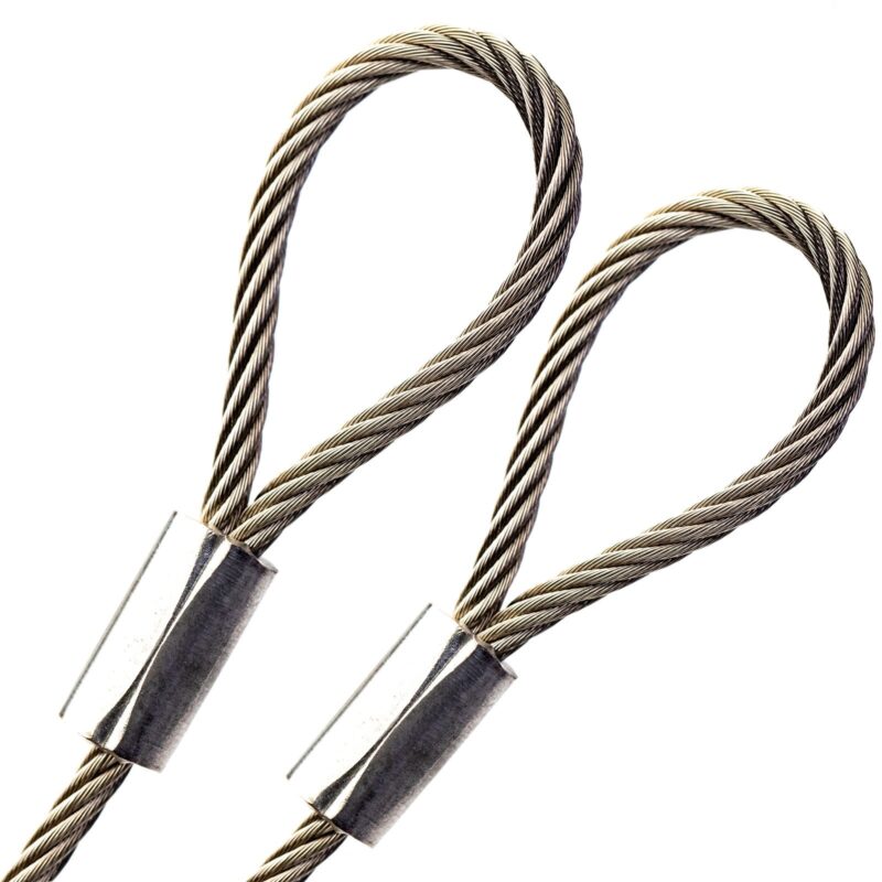 16663-1641_image_0.jpg Synlift 2 ft Eye and Eye Wire Rope Sling 1 ton