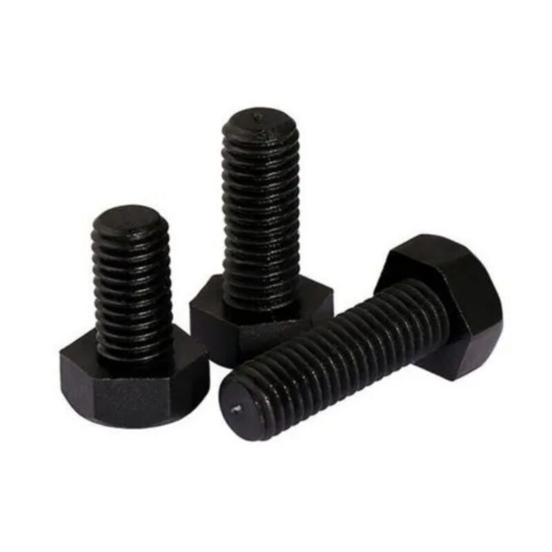 SRW M10 x 30 Hex Head Screw 10.9 Plain Black IS 1367