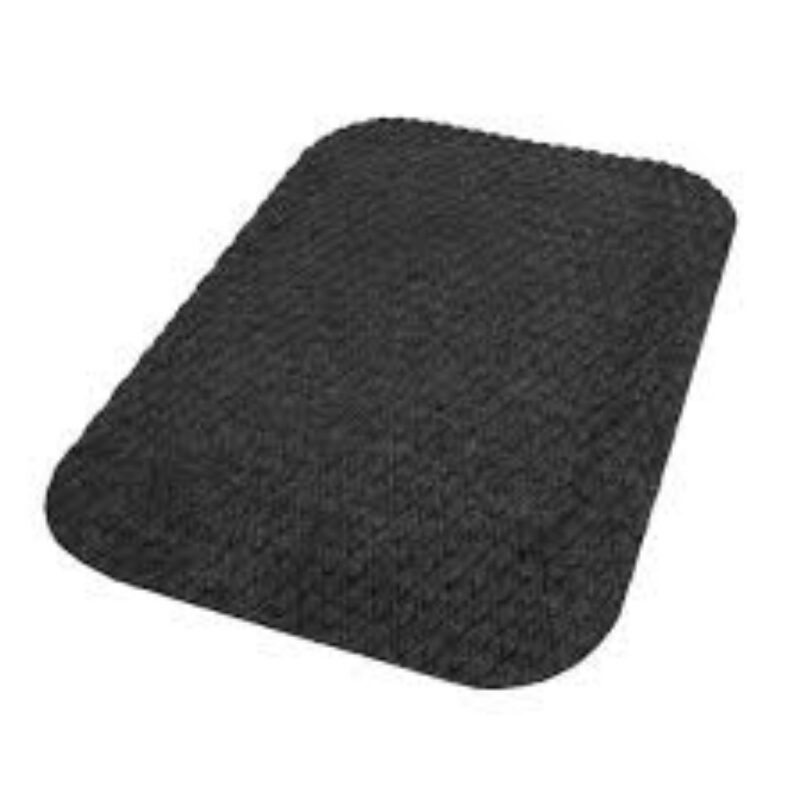 Floor Mats Wiper Mats Natural Rubber 914.4 x 914.4 x 10 mm Black