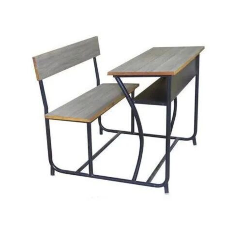 16678-3273_image_0.jpg Wooden and Iron 2 Seater Student Bench Desk