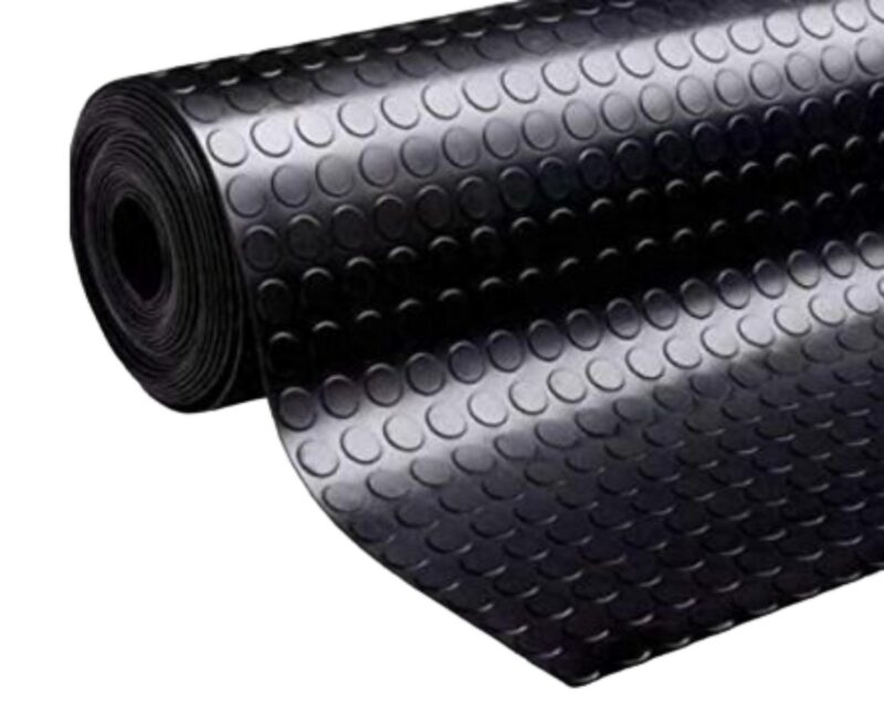 Black Electrical Rubber Mats 2 m