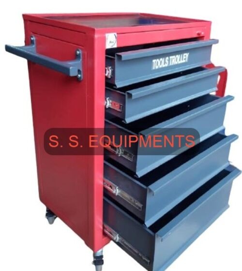 16715-15_image_0.jpg SSE 5 Drawer Alloy Steel Tool Trolley