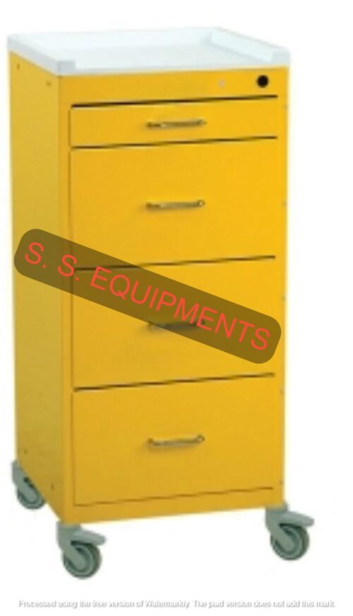 SSE 4 Drawer Mild Steel Tool Trolley