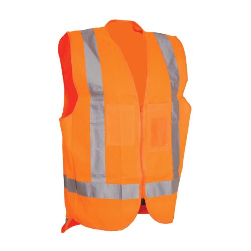 Nylon Safety Jackets L Without Sleeves Orange