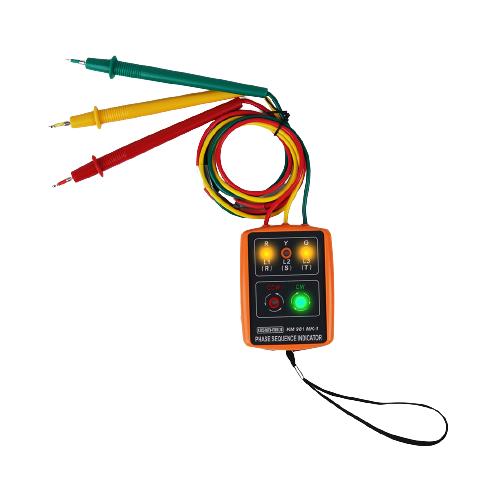 16730-1735_image_0.jpg KUSAM-MECO KM981MK1 20 - 400 Hz Phase Sequence Indicator 60 - 600 VAC