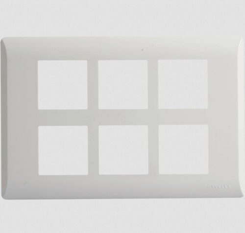 HAVELLS 4 Module White Modular Switch Plate Cover