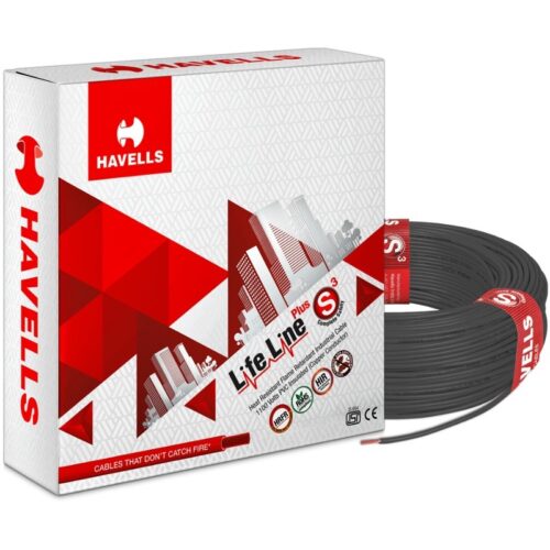 16740-5936_image_0.jpg HAVELLS 0.5 sqmm HRFR Electric Wire Black 90 m