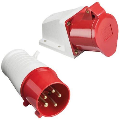 Plastic 5 Pin 440 V Industrial Plug