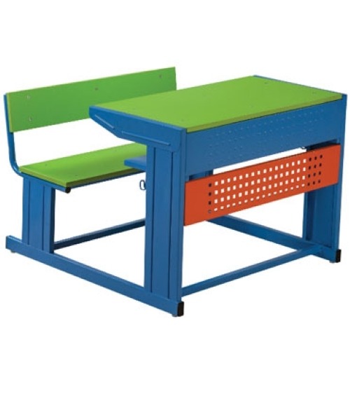 Neeman Mild Steel 2 Seater Student Bench Desk