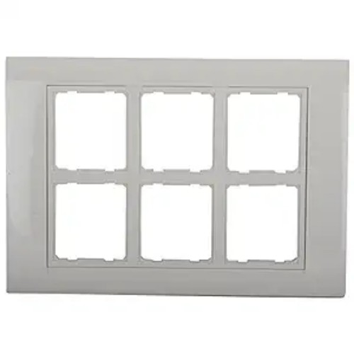 16760-1423_image_0.jpg ANCHOR ROMA 288218 12 Module White Modular Switch Plate Cover