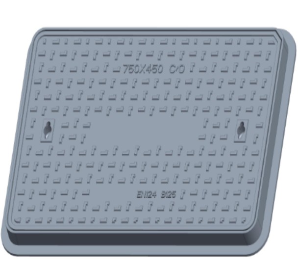 Sri Cast Iron Rectangular Solid Top Manhole Drain Cover Frame EHD 35